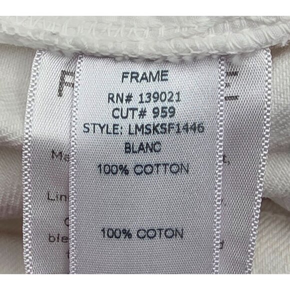 Women's - Frame White Denim Mini Skirt, Size 20 - Picture 6 of 7